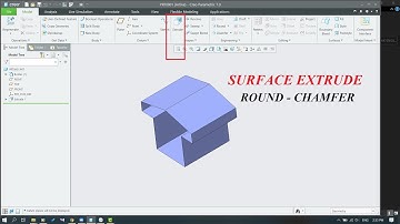 [CREO TUẤN NGUYỄN] Creo Basic - Bài 35: Surface Extrude in Creo Parametric.