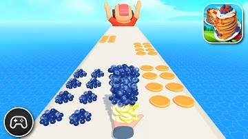 Pancake Run - Gameplay Walkthrough Part 64 - Puzzle Game Levels 403-406 (iOS, Android)