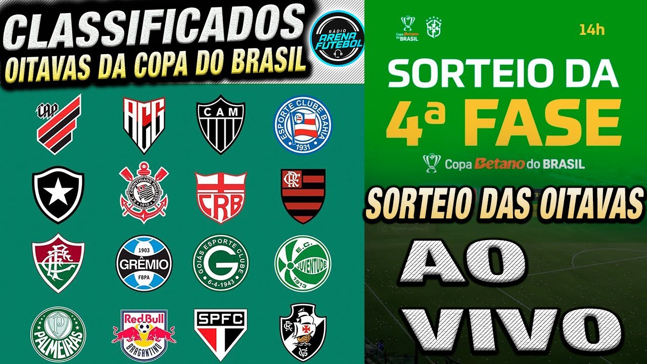SORTEIO DAS OITAVAS DE FINAL DA COPA DO BRASIL 2024 AO VIVO - YouTube