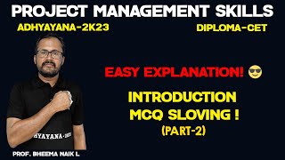 INTRODUCTION Project Mangement Skills (PART-1) | D-CET | Adhyayana-2K23 | Saijayani Academy ® |