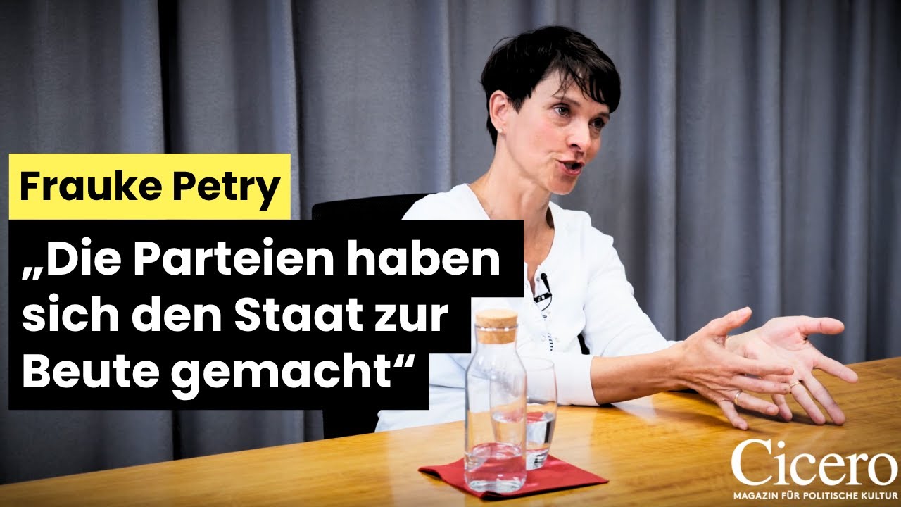 Frauke Petry im Gespräch – „Es sitzen massenhaft Nutznießer im Staatsapparat“