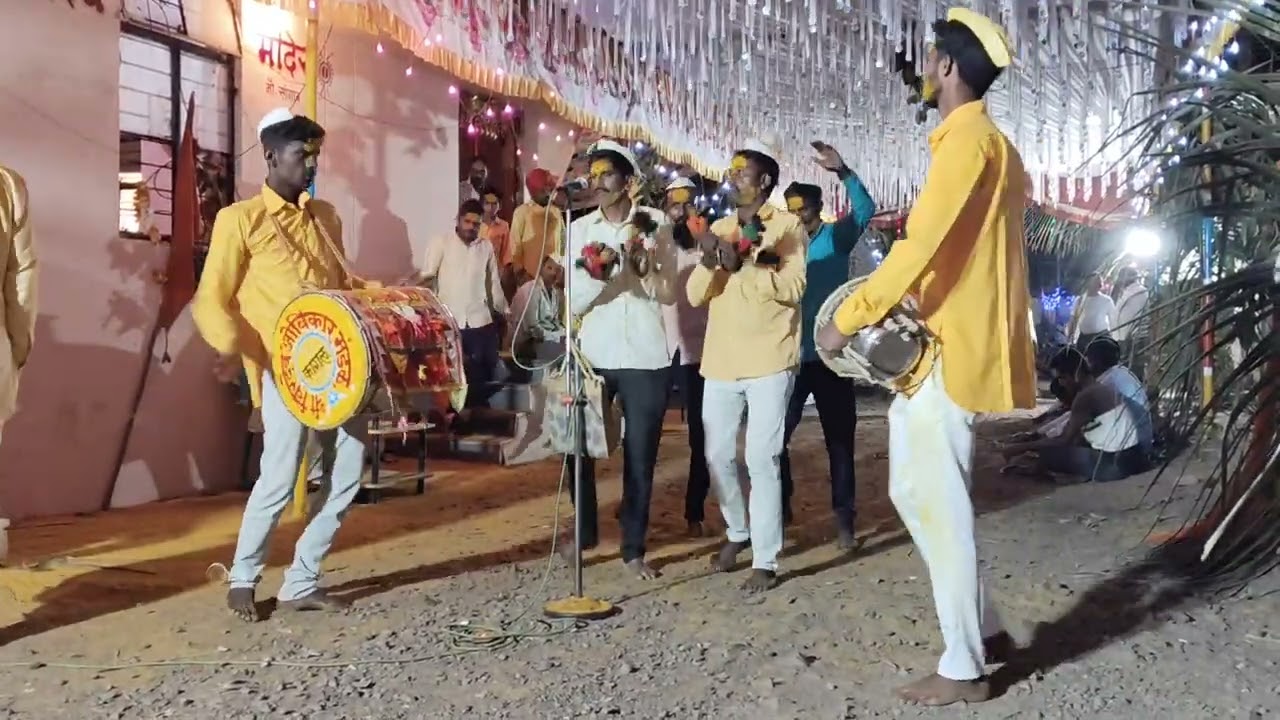 सांगाव येथे कार्येक्रम शाहिर सचिन राणगे व म्हाळु गोरडे कागल