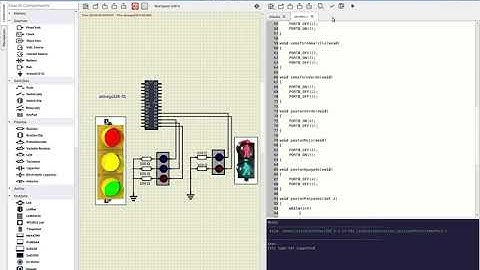 simulIDE semáforo,stoplight