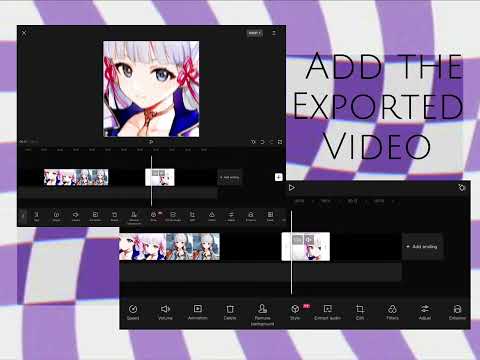 Smooth rotation + Blur Bars tutorial // CapCut