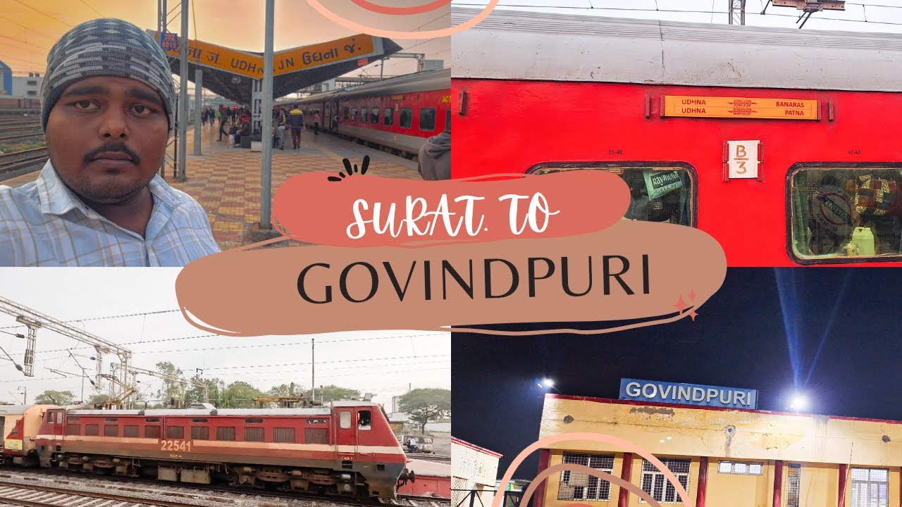 Surat  To Govindpuri (kanpura) Journey Experience in Winters | 20961 UDN BSBS SFAST || Train vlog ||