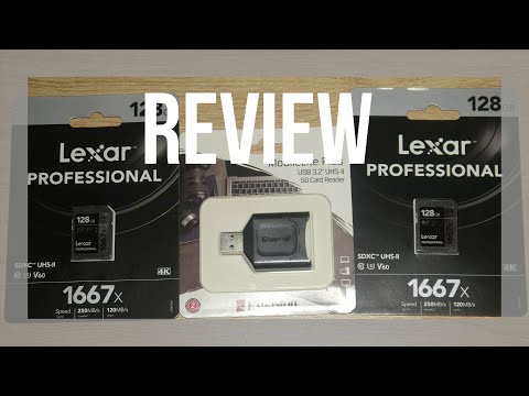 Lexar 1667x with UHS-II Card Reader Speed Test Review.