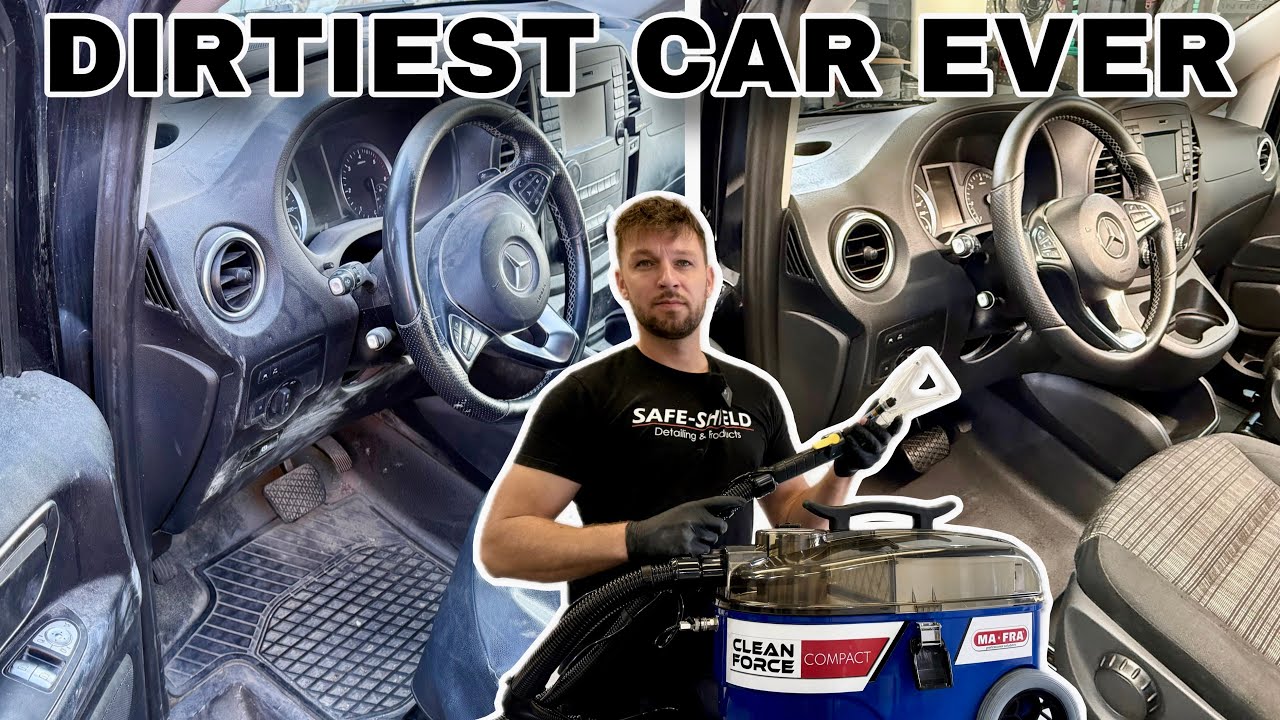 Profi Sprühextraktionsgerät Mafra Cleanforce Compact reinigt dreckigste Auto/Polster Deutschlands ?!