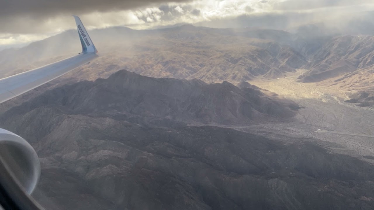 Bumpy Approach and Landing into Palm Springs