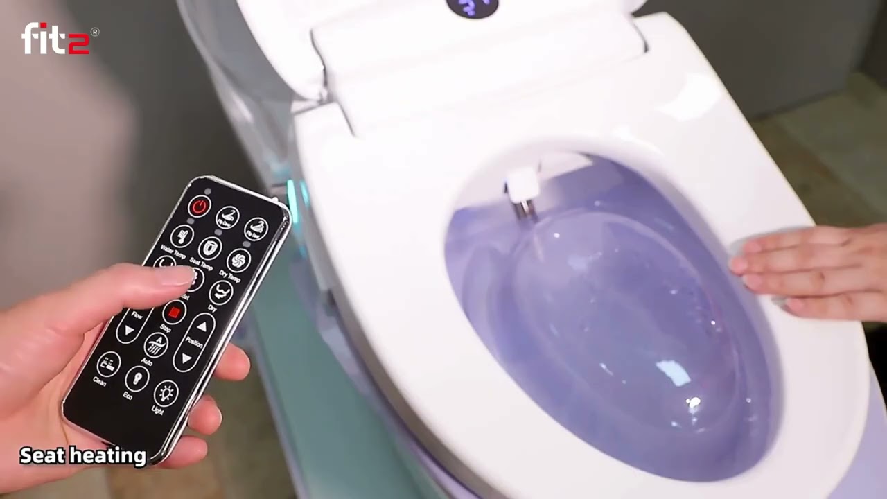 Smart toilet seat with bidet FIT2 L-ASC405-L, heated seat, drying, automatic opening, remote