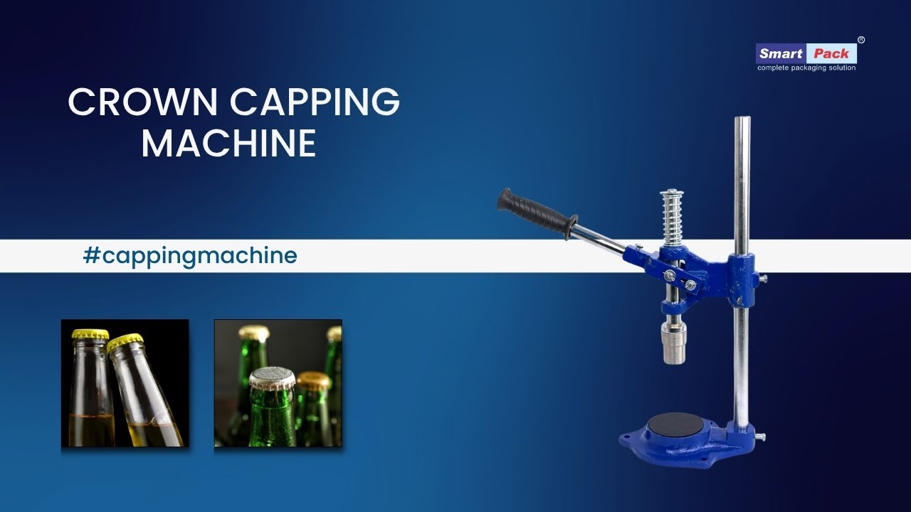 CROWN CAPPING MACHINE | Manual Bottle Capper | Smart Packaging System | Contact- 9109108483