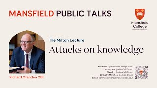 The Milton Lecture 2025 with Richard Ovenden OBE: 'Attacks on Knowledge'