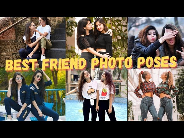 best friends pose #bff pose #2 best friends pose #girl best friends pose  #love bestie #my bestie Images • #Loving.Krishna❤️ (@2717883450) on  ShareChat