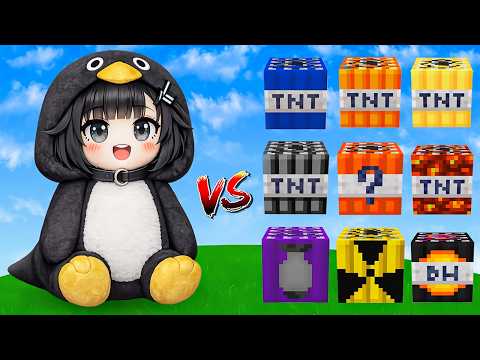 GUGU GAGA PENGUIN vs All NEW Mega TNT's in Minecraft!!