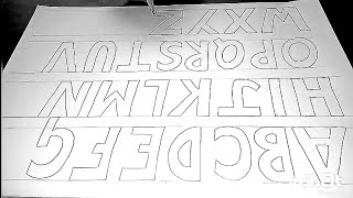 Basic Alphabet Writing in 2D...Aditya Vikram Pachisia
