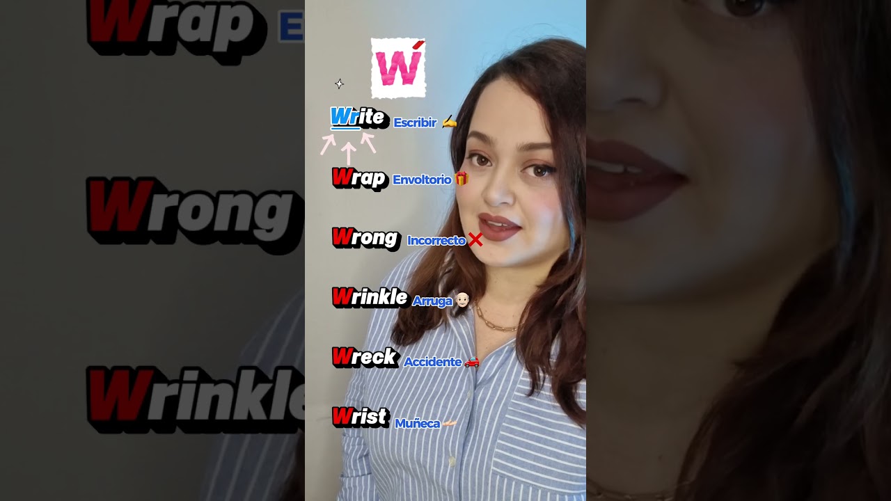 ¿Quieres mejorar tu pronunciación? No digas la W en estas palabras que empiezan con WR. 