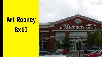 Picking Up Custom Framing From Michaels For The Man Cave. (Art Rooney)