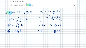 Integration By Parts Involving Natural Logarithms