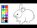 Как нарисовать Кролика детям / Drawing and coloring for kids