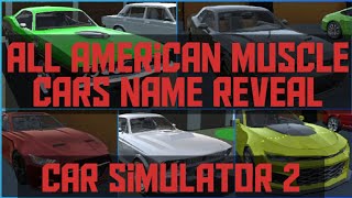 Car Simulator 2 All American Muscle Cars Name Reveal | Version 1.47.6 | screenshot 4