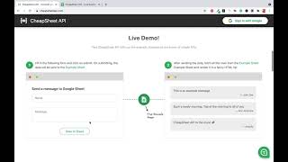Google Sheets and CheapSheet API demo