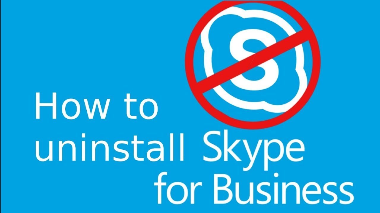 uninstall skype for business