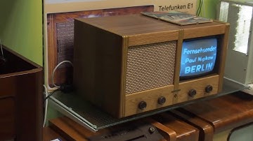 Mechanische Nipkow-TV-Übertragung - mechanical TV broadcast with Nipkow disc