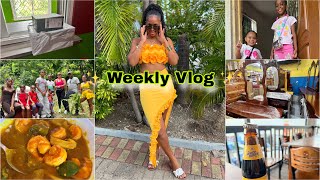 Weekly Vlog: Vacation Is Over +Furniture Shopping+ KFC+ Jerk Chicken etc 