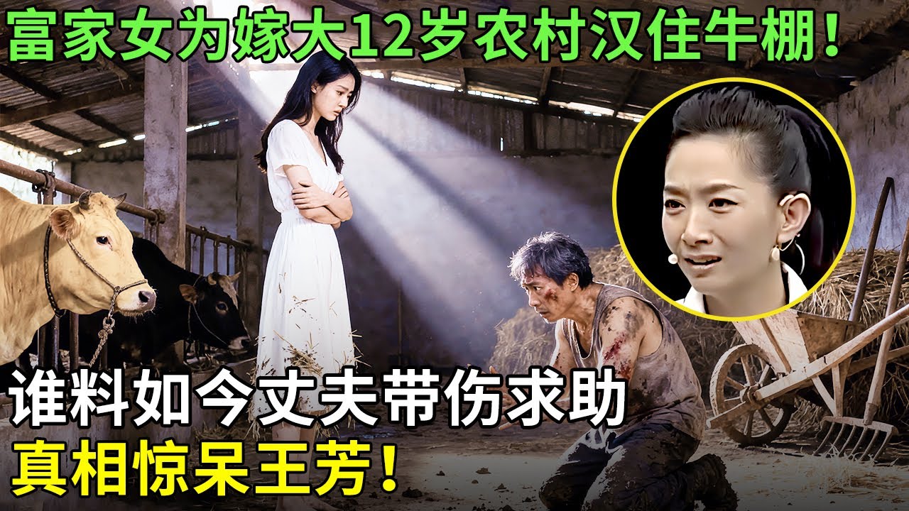 不顾12岁年龄差富家女住牛棚也要嫁农村汉！谁料如今丈夫带伤求助，真相惊呆王芳！【王芳王为念情感调解】