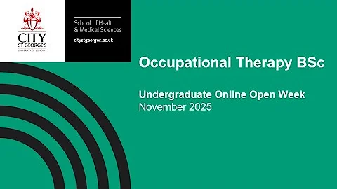 UG Online Open Week 2025 - Occupational Therapy BSc