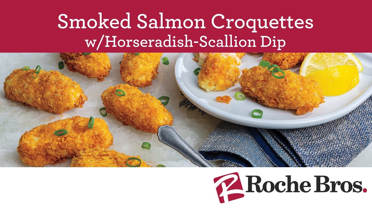 Smoked Salmon Croquettes w/ HorseradishScallion Dip YouTube