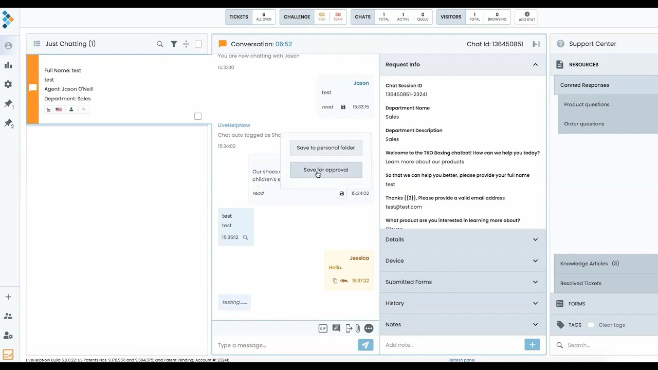 Livehelpnow Chat System Overview on New LiveHelpNow Workspace - YouTube