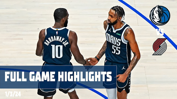 Dallas Mavericks Team Highlights vs. Portland Trail Blazers | 1/3/24