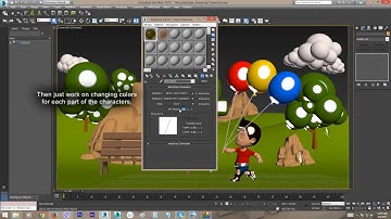 Cartoon Style Render in 3ds max: Part 2-6_Texturing Character
