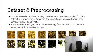 Computer Vision & Machine Learning - Surface Roughness Live Detection - Ilmu Komputer - UNIMED