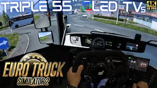 ETS 2 Triple Screen Setup - Austrian Mountains | Fanatec CSL DD