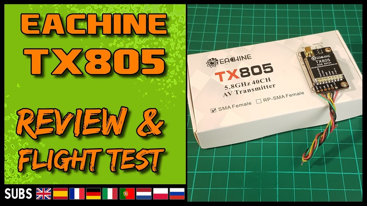 EACHINE TX805 - VTX Review & Flight Test - YouTube