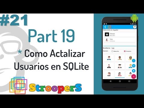 #21. Como hacer Update en SQLite (actualizar jugadores StrooperS) - YouTube
