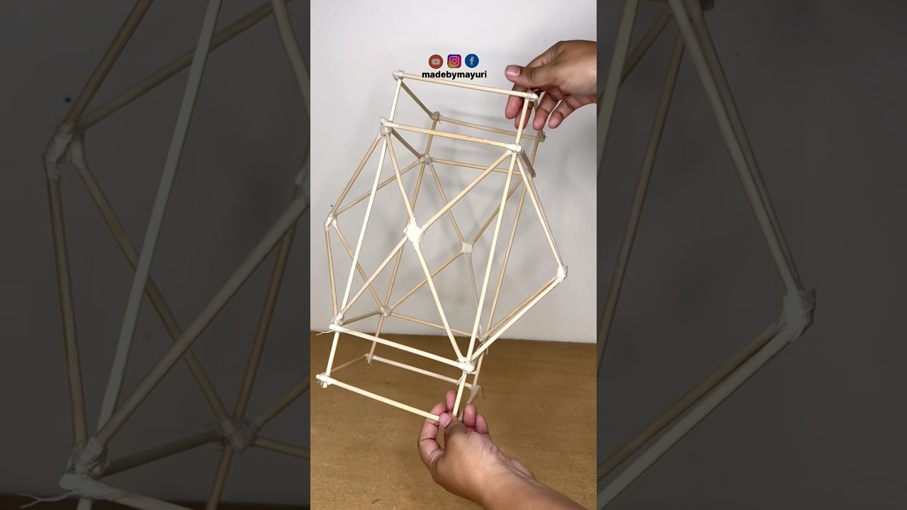 Part 1 - Diwali traditional Akashkandil making from bamboo sticks or chopsticks