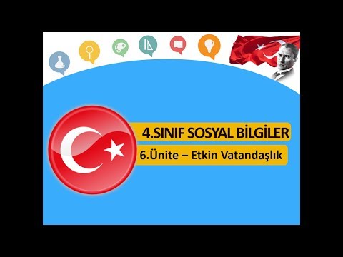 4. Sınıf Sosyal Bilgiler Dersi 6.Ünite - Etkin Vatandaşlık Ünite Özeti