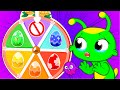 Groovy The Martian plays with a mystery wheel to get surprise eggs at Easter time | 1h compilation