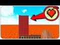 HOW TO SURVIVE IN LAVA WORLD WITH 1000 HEARTS IN MINECRAFT?