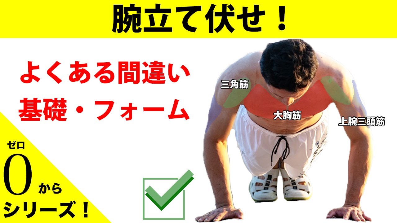 【解説】ゼロから始める腕立て伏せ！【正しい腕立て伏せを学ぼう！】