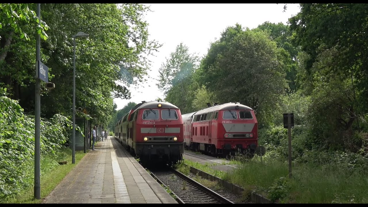 BR 218 unterwegs auf der Vogelfluglinie 2022 / Teil 1 - 4K
