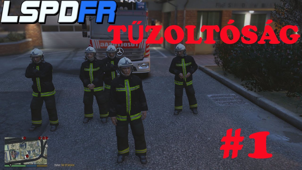 TŰZOLTÓK LETTÜNK 🚒🔥  GTA V LSPDFR Tűzoltóság #1  #lspdfr