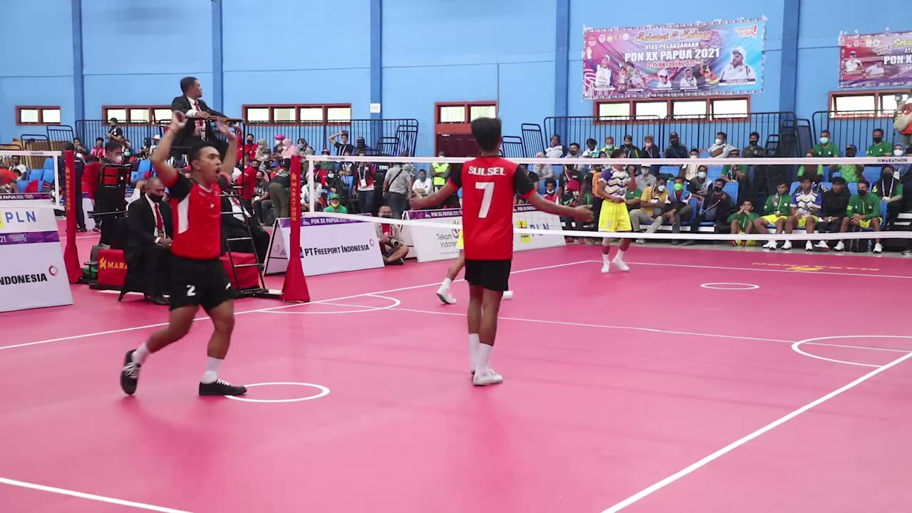 PON PAPUA 2021 - SEPAK TAKRAW PUTRA JAWA TIMUR VS SULAWESI SELATAN