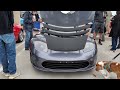 Electric Legends ⚡ Twin Tesla Roadsters | Red & Gray Roadsters at Cars and Coffee San Clemente