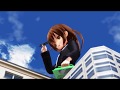 [MMD giantess 巨大娘]巨大娘の自由研究/giantess collect