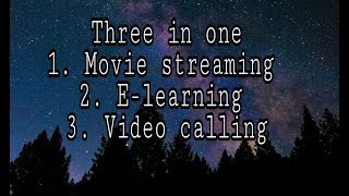 Android app(project) three in one app movie streaming, e-learning, video calling