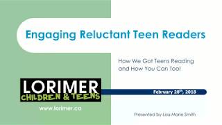 Webinar: How to Engage Reluctant Teen Readers