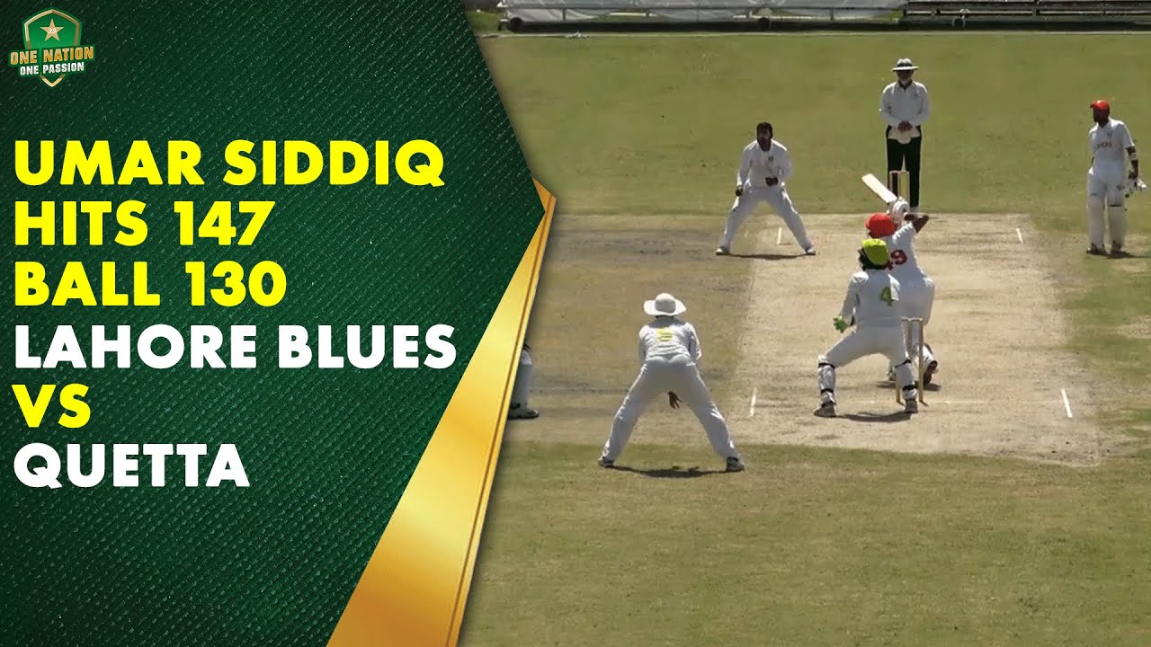 Umar Siddiq hits 147-ball 130 | Lahore Blues vs Quetta | Hanif Mohammad Trophy 2025-26